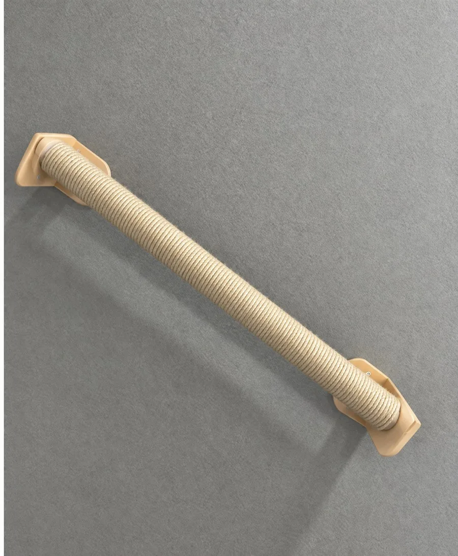 Combo rascador diagonal de tubo para pared, con sus dos soportes